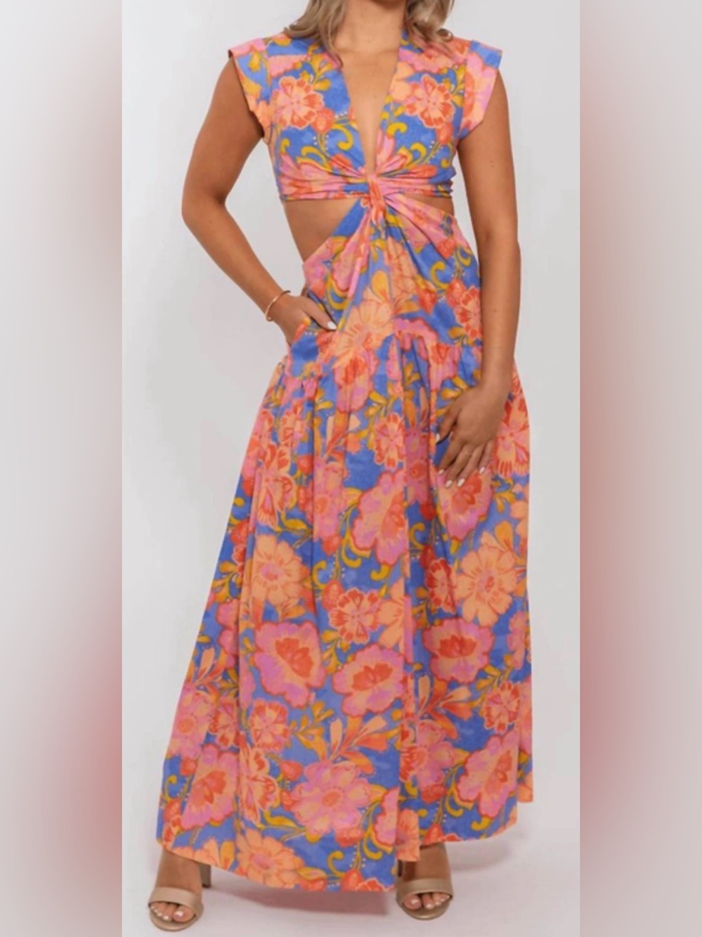 KARLIE Maxi Cut Out Sundress